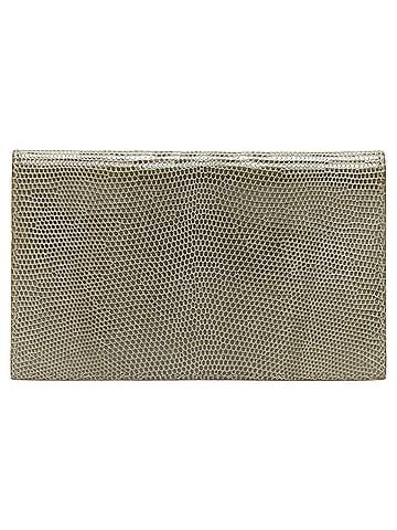 Hermès Hermes Scaled Leather Silver Hardware Bifold Long Wallet (view 1)