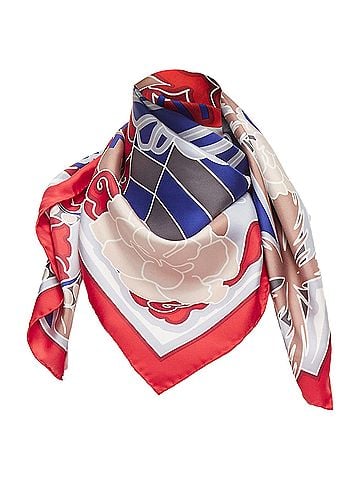 Chanel Chanel Silk Lion Statue Palm Trees Big Square Scarf (view 1)