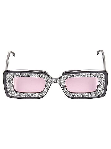 Gucci Gucci Crystal Frame Rectangular Sunnies (view 2)