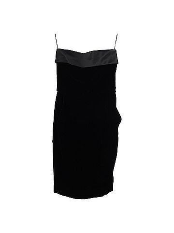 Saint Laurent Saint Laurent Strapless Mini Dress in Black Velvet (view 1)