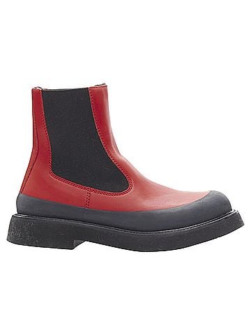 Céline Celine Phoebe Philo Country leather rubber chunky ankle boot (view 1)