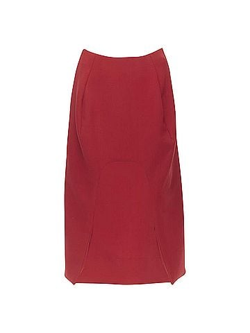 MARNI Marni wool silk lining curved hem midi skirt (view 1)