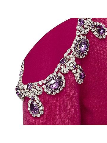 Moschino Moschino cashmere crystal jewel shoulder cardigan (view 2)