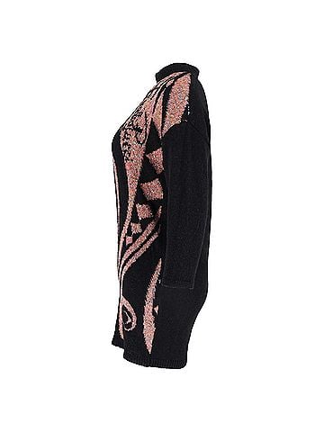 Emilio Pucci Emilio Pucci Sweater Mini Dress in Pink and Black Polyamide (view 2)