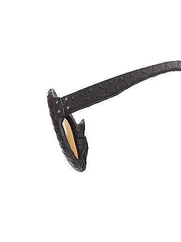 Linda Farrow Linda Farrow matte scaled ame reflective oversized sunglasses (view 2)