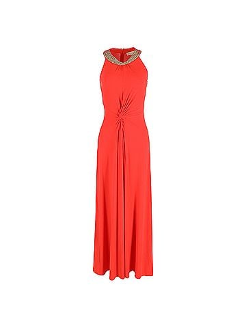Michael Kors Michael Kors Evening Maxi Dress in Red Viscose (view 1)