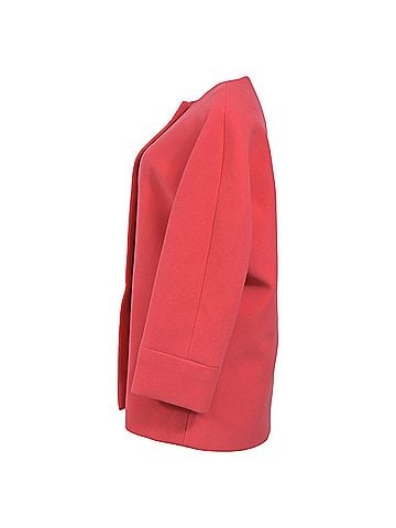 Balenciaga Balenciaga Single-Breasted Coat in Pink Wool (view 2)