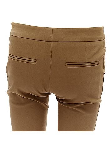 Stella McCartney Stella McCartney tan cotton blend stretchy cropped pants (view 2)
