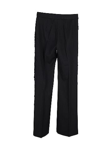 Stella McCartney Stella McCartney Fringed Trousers in Black Wool (view 2)
