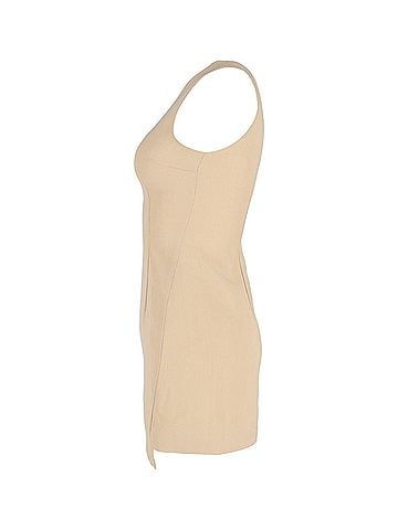 Acne Acne Studios Sleeveless Mini Dress in Beige Wool (view 2)