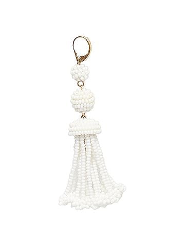 Céline Celine Phoebe Philo beaded tassel drop earrings Pair (view 1)