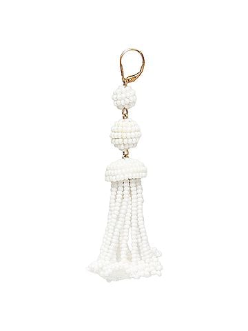 Céline Celine Phoebe Philo beaded tassel drop earrings Pair (view 2)
