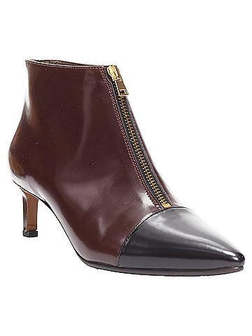 MARNI Marni toe cap kitten heel zip bootie (view 2)