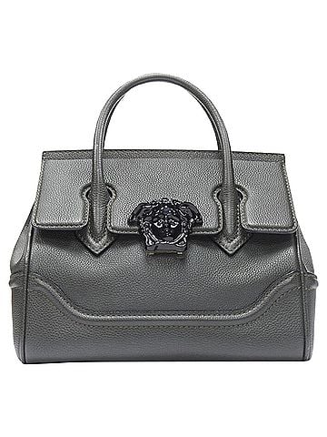 Versace Versace Palazzo Empire Small charcoal green black Medusa crossbody satchel bag (view 1)
