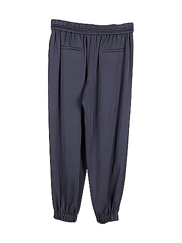 Jason Wu Jason Wu Drawstring Pants in Navy Blue Silk  (view 2)