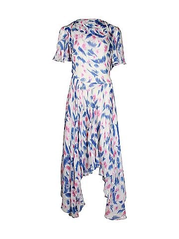 Isabel Marant Isabel Marant Namala Cutout Printed Dress in Multicolor Silk (view 1)