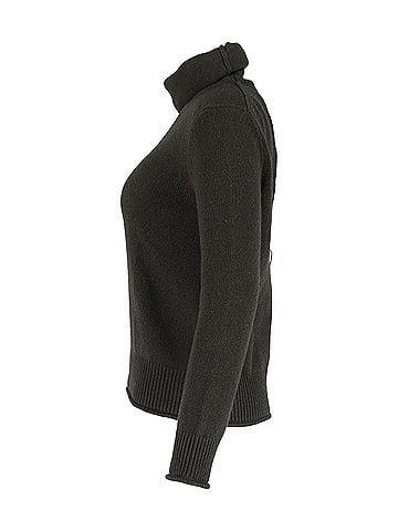 Nina Ricci Nina Ricci Turtleneck Open-Back Sweater in Grey Wool (view 2)