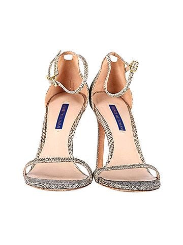 Stuart Weitzman Stuart Weitzman Nudist Sandals in Gold Synthetic (view 2)