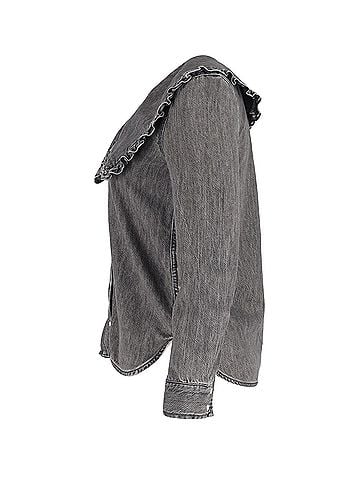 Ganni Ganni Core Light Shirt in Black Cotton (view 2)