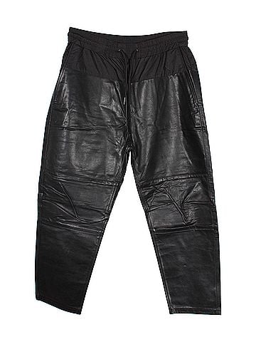 Alexander Wang Alexander Wang x H&M Paneled Jogger Pants in Black Synthetic Leather (view 1)