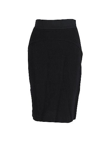 Diane von Furstenberg Diane Von Furstenberg Fitted Skirt in Black Cotton (view 1)