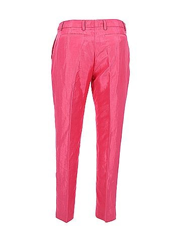 Dries Van Noten Dries Van Noten Straight Leg Trousers in Pink Rayon (view 1)