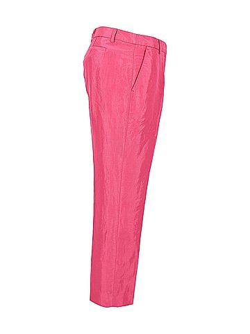 Dries Van Noten Dries Van Noten Straight Leg Trousers in Pink Rayon (view 2)