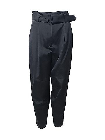 A.L.C. ALC Belted Trousers in Black Acetate (view 1)