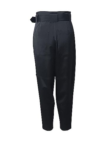 A.L.C. ALC Belted Trousers in Black Acetate (view 2)