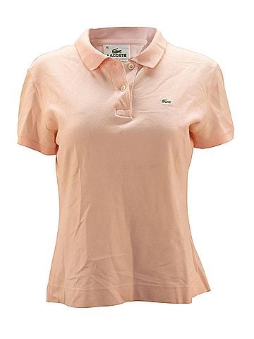 Lacoste Lacoste Short Sleeve Polo Shirt in Pink Cotton (view 1)