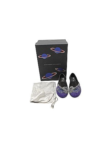 Giuseppe Zanotti Giuseppe Zanotti Crystal Embellished Uranus Smoking Slippers in Black Suede  (view 2)
