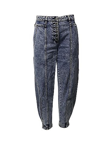 Ulla Johnson Ulla Johnson Brodie High Rise Tapered Jeans in Blue Cotton (view 1)