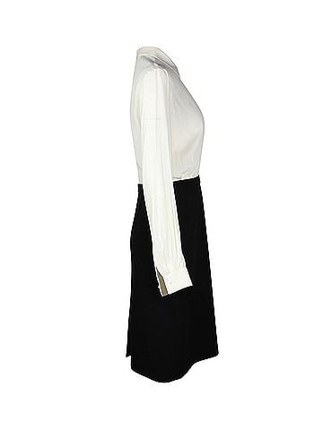 Moschino Boutique Moschino Music Midi Dress in White Triacetate (view 2)
