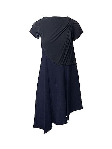 Balenciaga Balenciaga Vintage Knit Dress in Navy Blue Rayon (view 1)