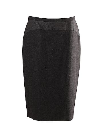 maxmara Max Mara Midi Pencil-cut Suit Skirt in Black Wool  (view 1)