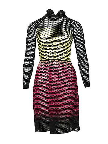 Missoni Missoni Perforated Knit Dress in Multicolor Polyester (view 1)