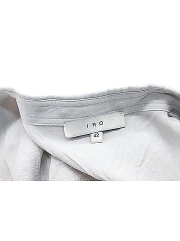 IRO IRO Button Down Shirt in White Rayon (view 2)