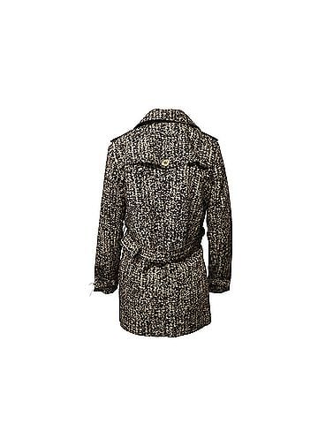 Michael Kors Michael Kors Printed Trench Coat in Brown Polyester (view 2)