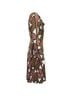 Diane von Furstenberg 100% Silk Brown Diane Von Furstenberg Two Tone Print Wrap Midi Dress in Brown/Pink Silk Size M - photo 2