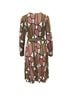 Diane von Furstenberg 100% Silk Brown Diane Von Furstenberg Two Tone Print Wrap Midi Dress in Brown/Pink Silk Size M - photo 3