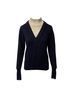 Sandro 100% Wool Blue Sandro Jacques Mock Neck Pullover in Navy Blue Wool Size 4 - photo 1