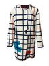 Rejina Pyo 100% Other White Rejina Pyo Lightweight Geometric Print Coat in White Viscose Size S - photo 1