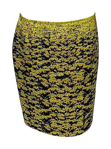 Mary Katrantzou Mary Katrantzou Flower Field Skirt in Yellow Polyester (view 1)
