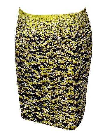 Mary Katrantzou Mary Katrantzou Flower Field Skirt in Yellow Polyester (view 2)