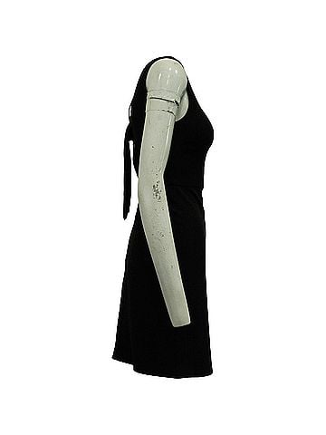 Theory Theory Sleeveless Mini Dress in Black Triacetate (view 2)