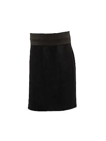 AKRIS Akris Punto High-Waist Pencil Skirt in Black Viscose (view 1)