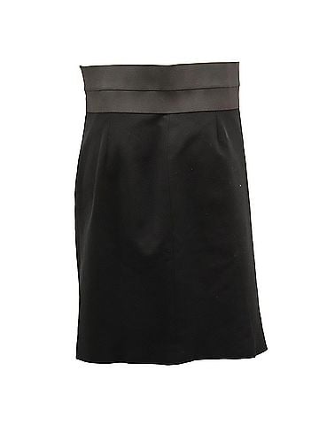 AKRIS Akris Punto High-Waist Pencil Skirt in Black Viscose (view 2)