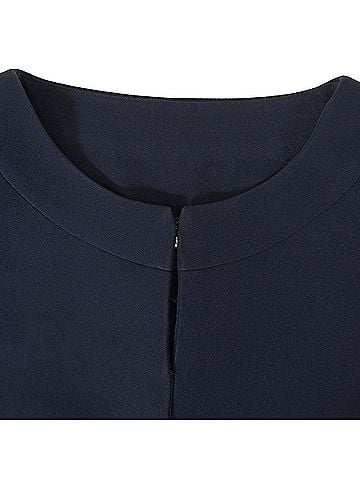 Alberta Ferretti Alberta Ferretti Bolero in Navy Blue Rayon (view 2)