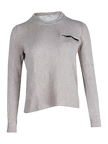 Céline Celine Knit Sweater in Beige Linen (view 1)