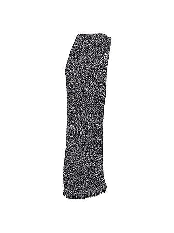 Diane von Furstenberg Diane Von Furstenberg Knitted Midi Skirt in Black and White Cotton (view 2)
